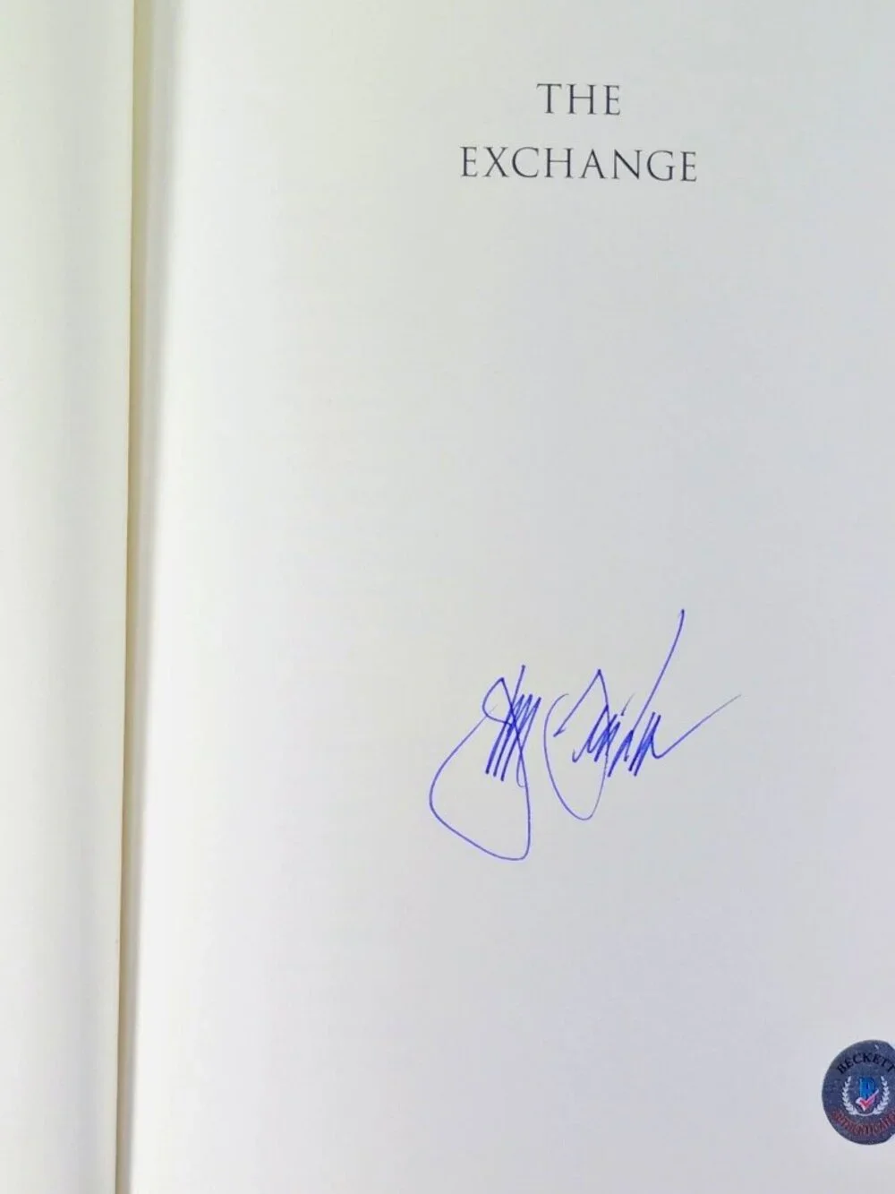 John Grisham Signed The Exchange After The Firm Hardcover Book Beckett COA